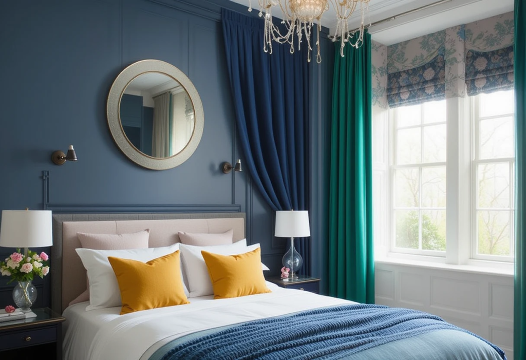 Best Bold Curtains for a Grey and White Bedroom