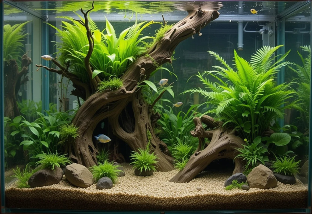 Natural Aquarium Decor Ideas