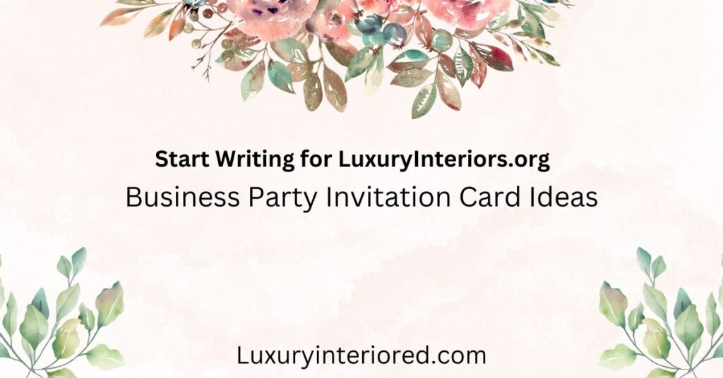 Start Writing for LuxuryInteriors.org